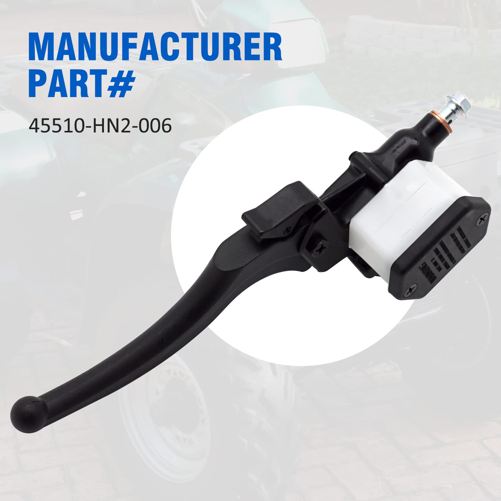 M MATI master cylinder installed on Polaris ATV front left demonstrating restored braking