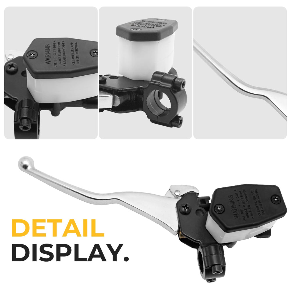 M MATI mounted on ATV handlebar demonstrating restored brake control