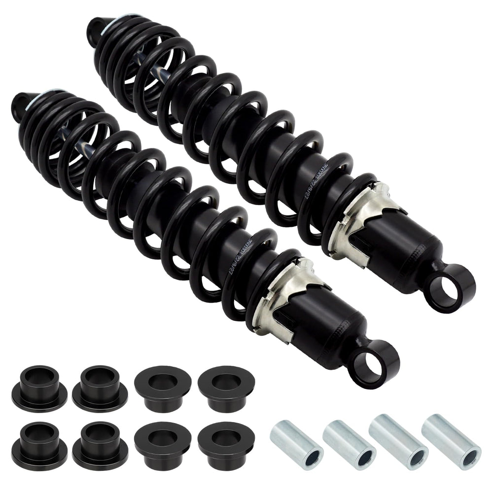 M MATI rear shocks front view showing pair and mounts for easy fit