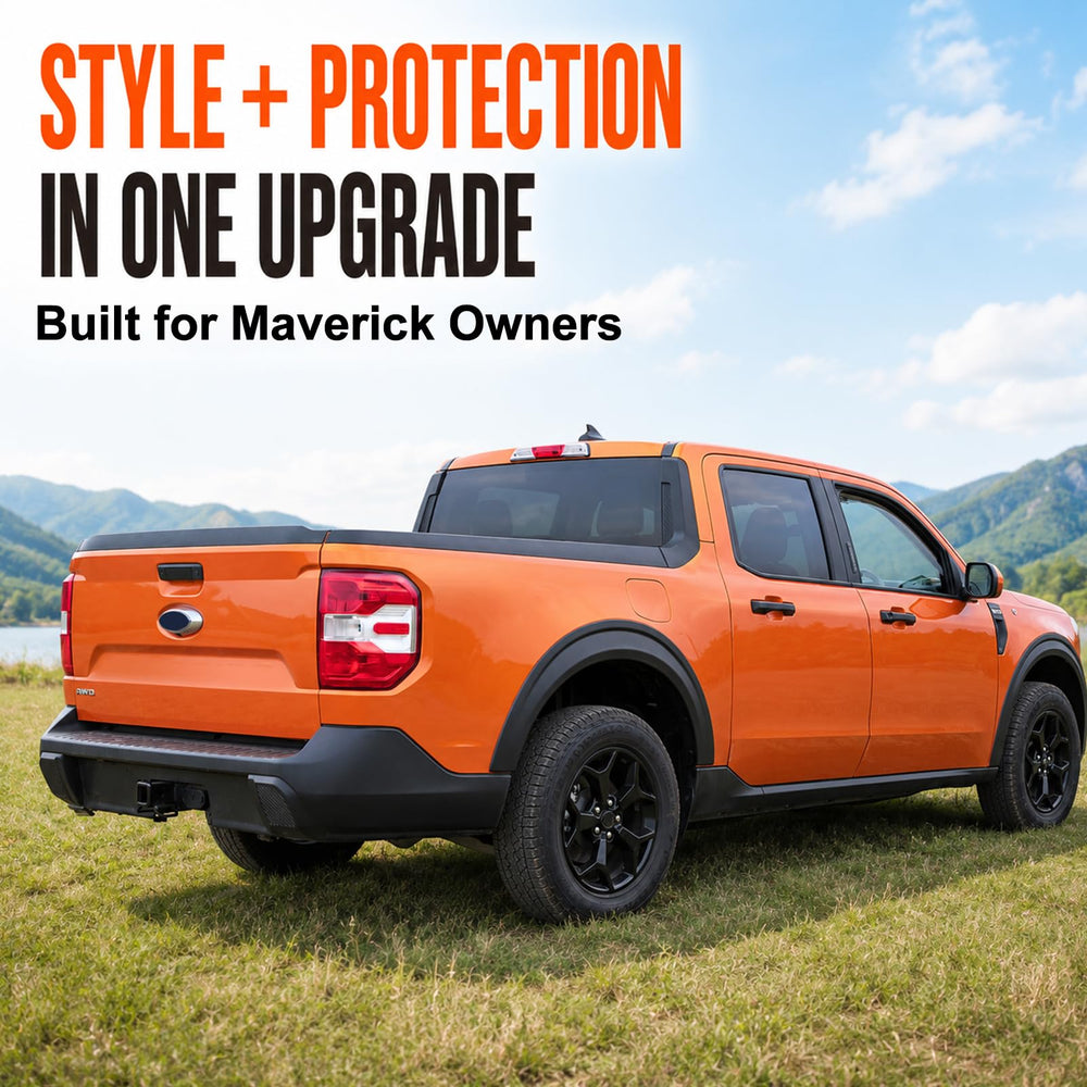 Mabett flare pictured with Mabett mud flap showing accessory fit