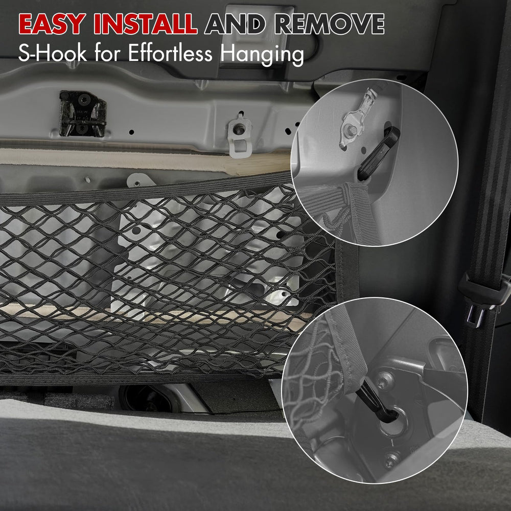 Mabett net organizing sports gear keeping items contained on drives