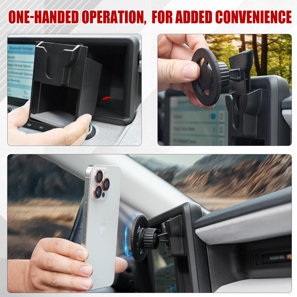 Mabett side profile with phone landscape demonstrating stable hold