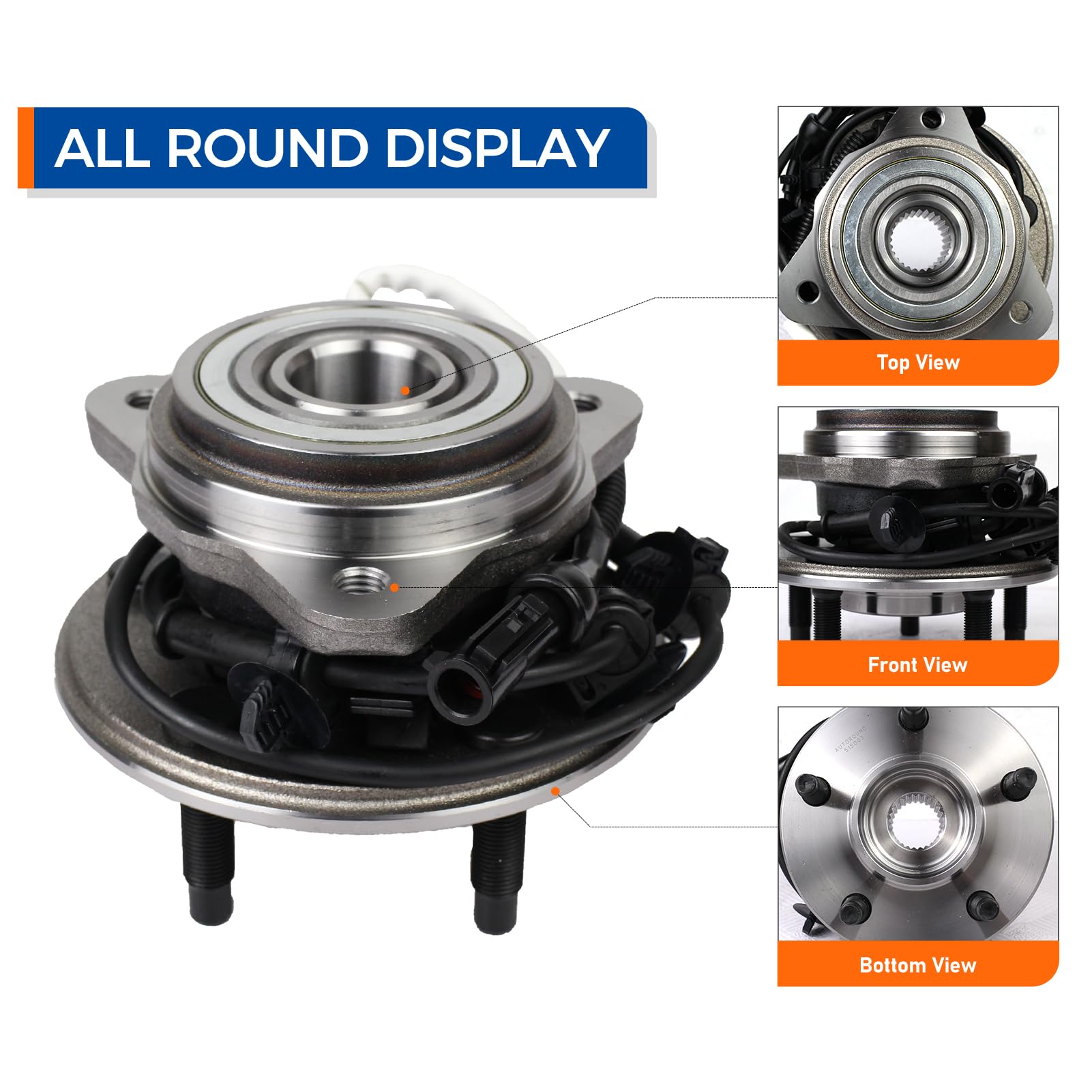 MACEL hub backside showing mounting flange and bolt pattern, provides secure attachment