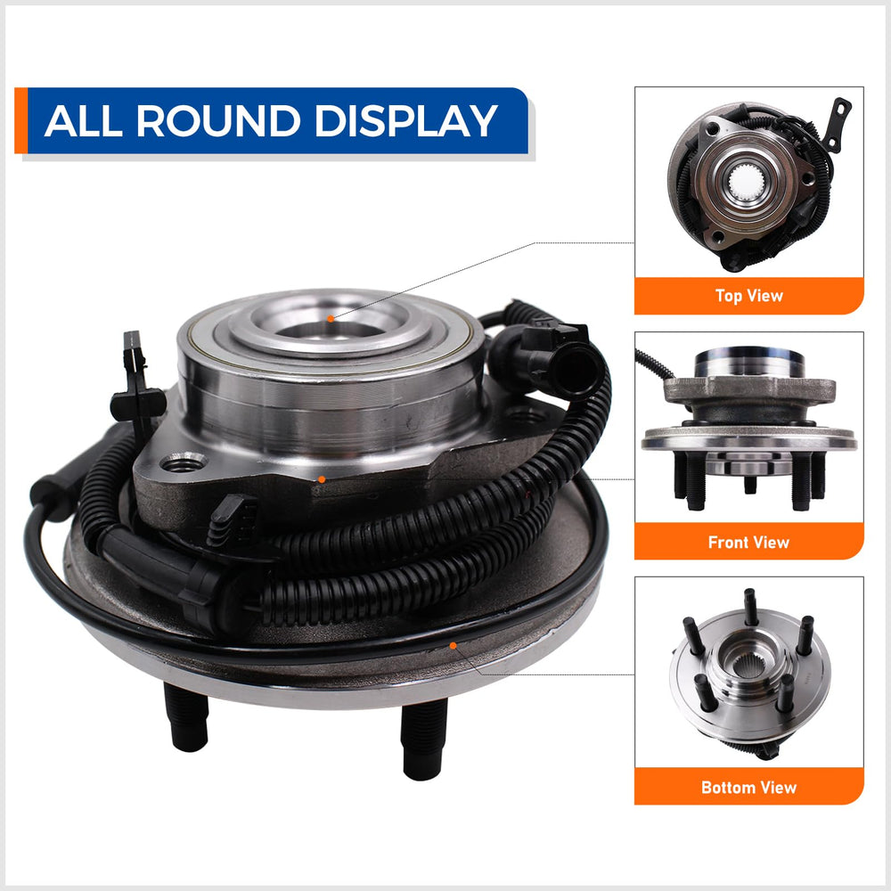 MACEL close-up of ABS tone ring on 515078 hub for accurate sensor readings