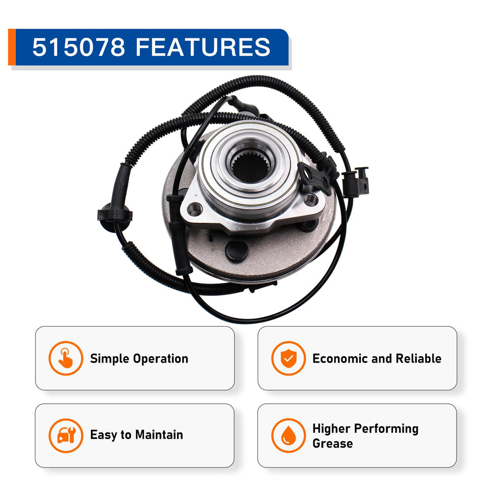 MACEL side profile of hub bearing assembly highlighting robust construction
