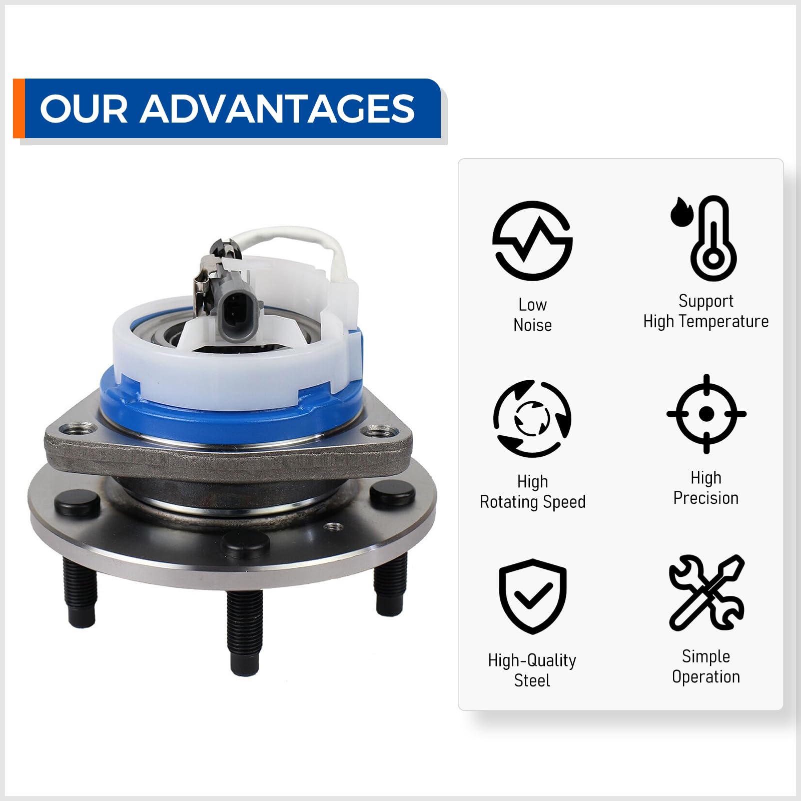 MACEL packaged hub with label showing brand protection and part identification