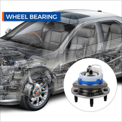 MACEL side profile of hub flange illustrating bolt pattern and secure wheel mounting
