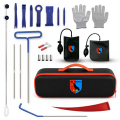 MacFayden front view of closed kit showing compact carry bag and zipper