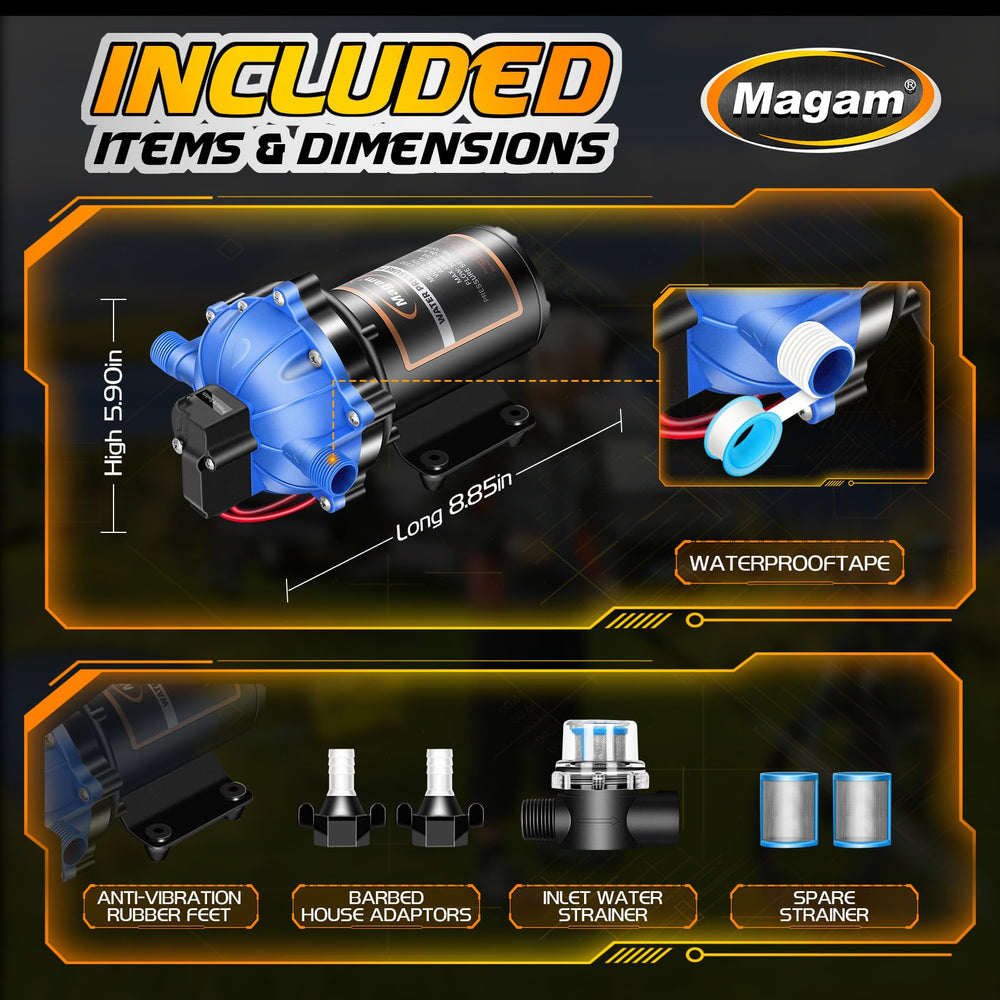 Magam five chamber diaphragm diagram demonstrating quiet, steady flow performance