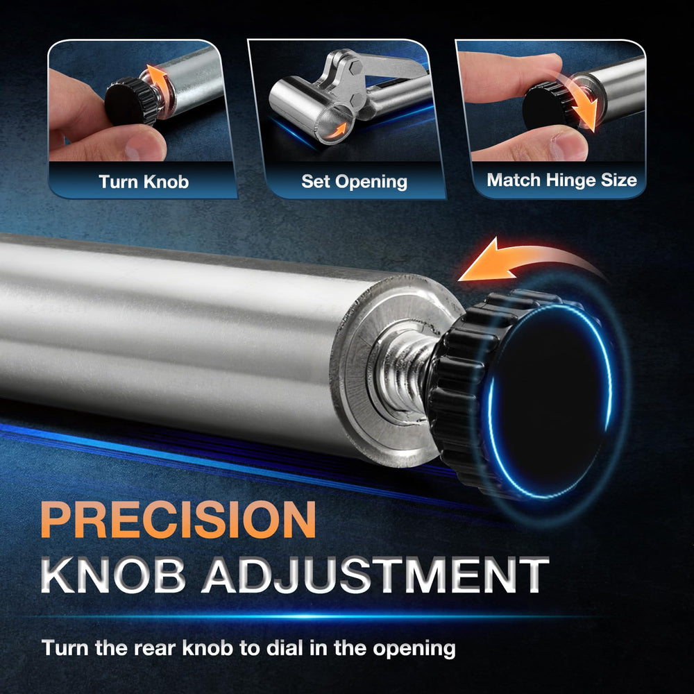 Magic Phoenix knurled size control knob detail for fast and accurate fitting