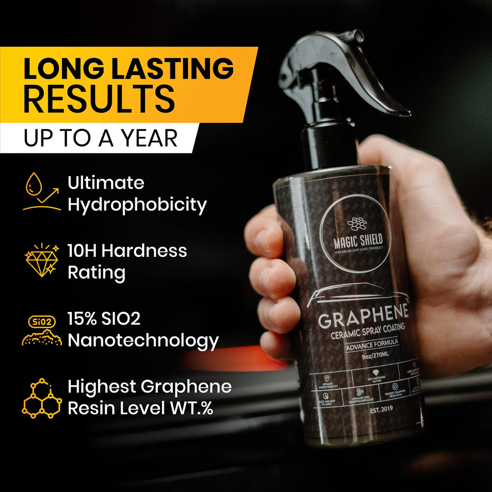 Magic Shield spray nozzle in use showing quick application and ease