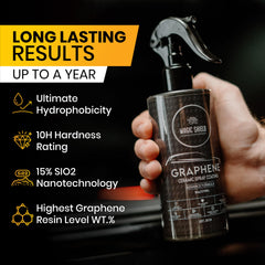 Magic Shield spray nozzle in use showing quick application and ease