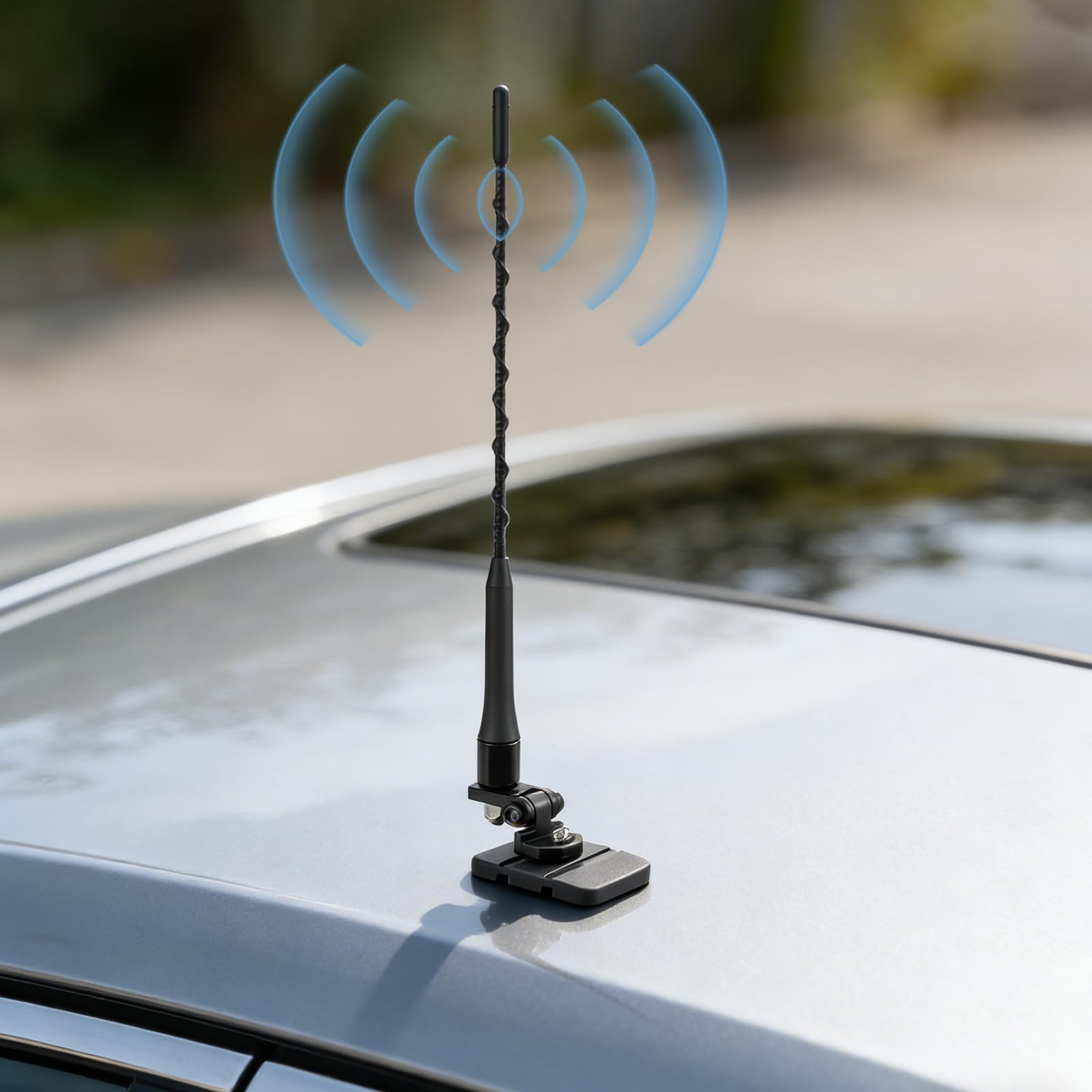 MagitcSee in use with antenna on UTV illustrating dependable off-road performance