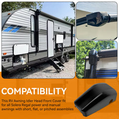Magluv left awning cover back mounting view for easy installation