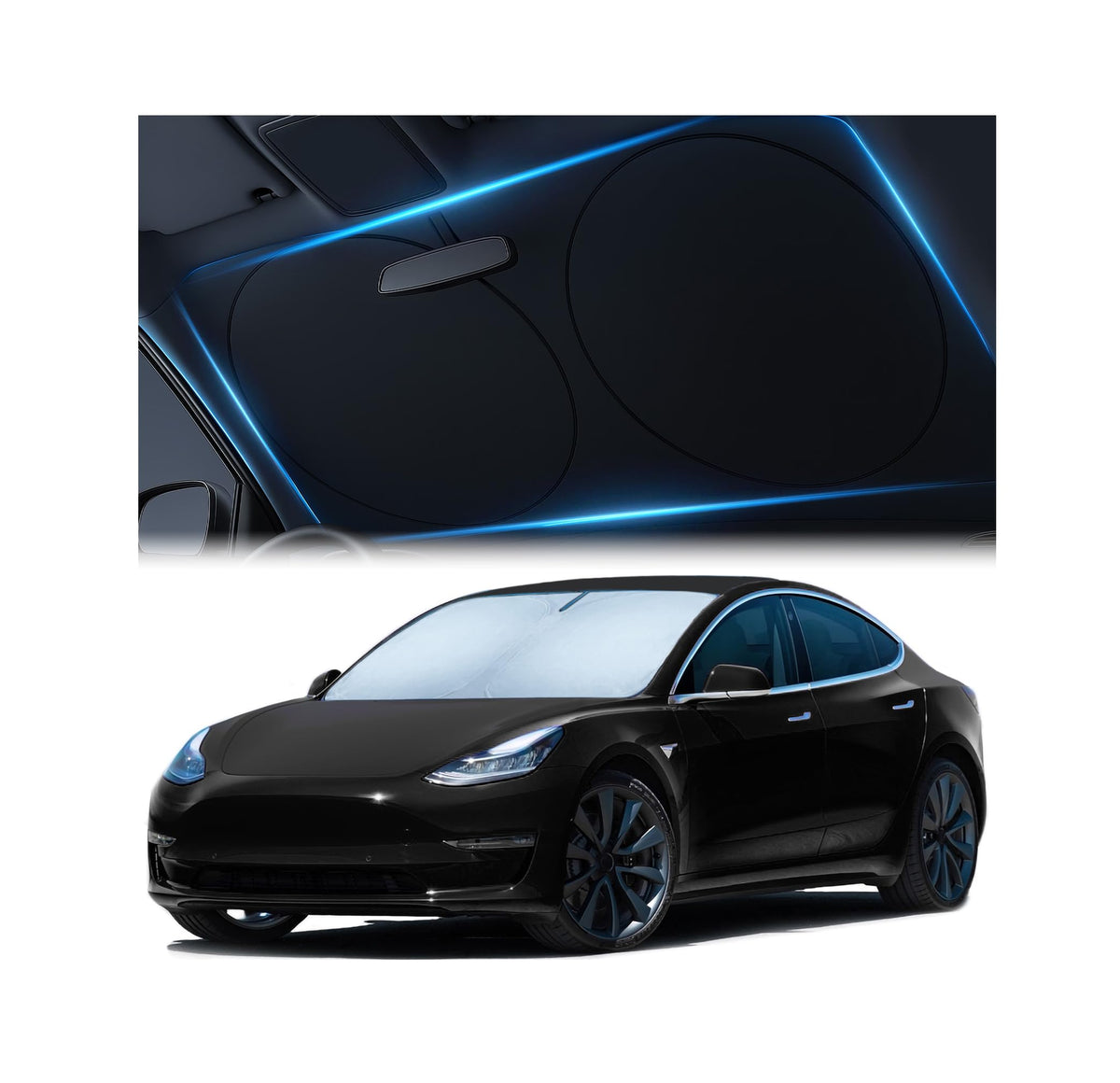 Magnelex front packaging showing custom Tesla Model 3 and Y fit for protection