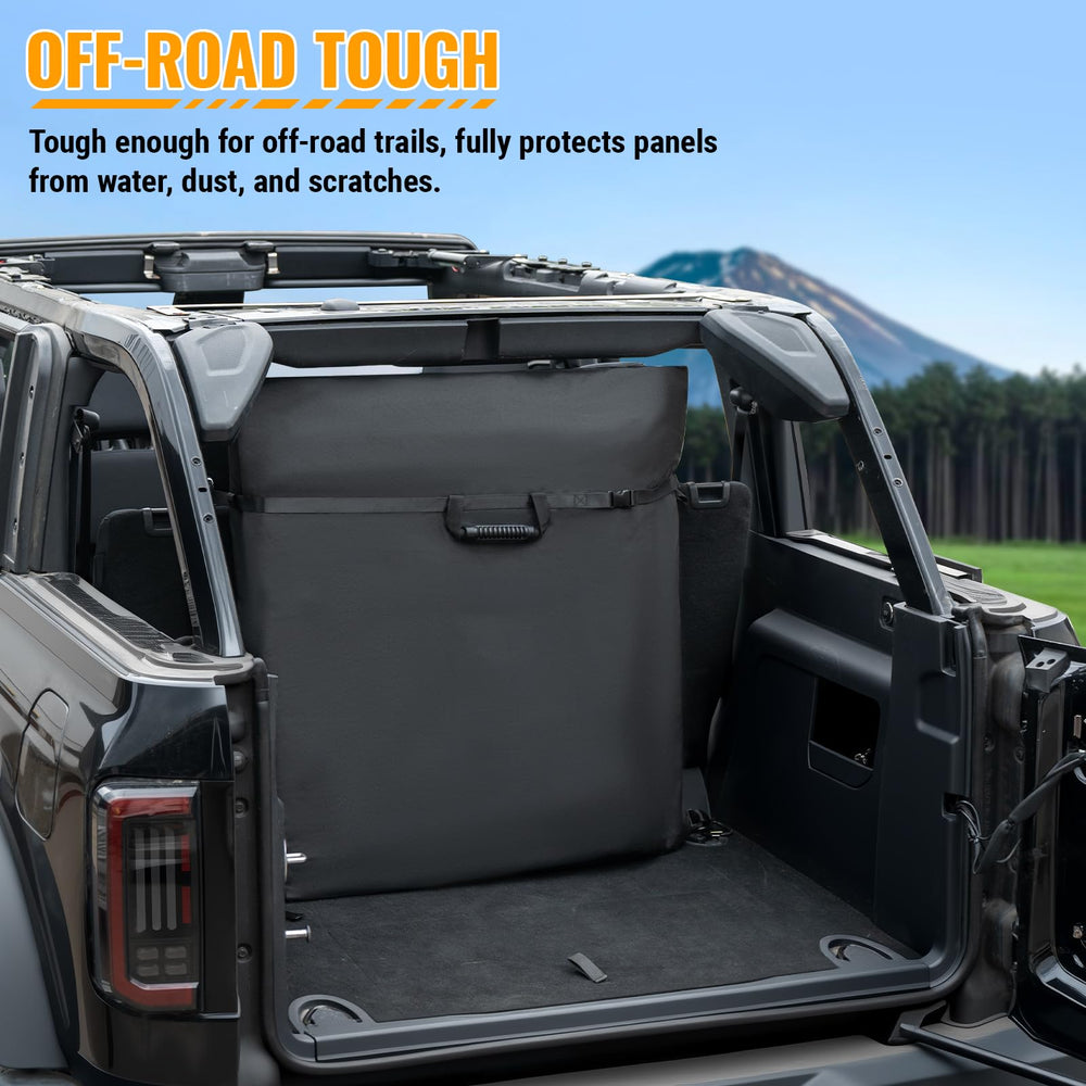 MAIKER OFF ROAD divider flap detail preventing panel rubbing