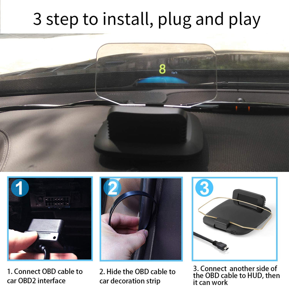 MAIMEIMI lifestyle driving view showing HUD in real driving context