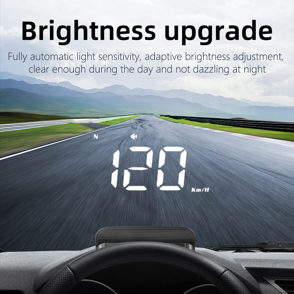 MAIMEIMI mounted on car dash showing unobstructed road view benefit