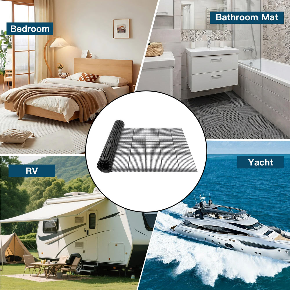 MAJOOLUD lifestyle shot in camper bedroom showing underlay improving mattress ventilation