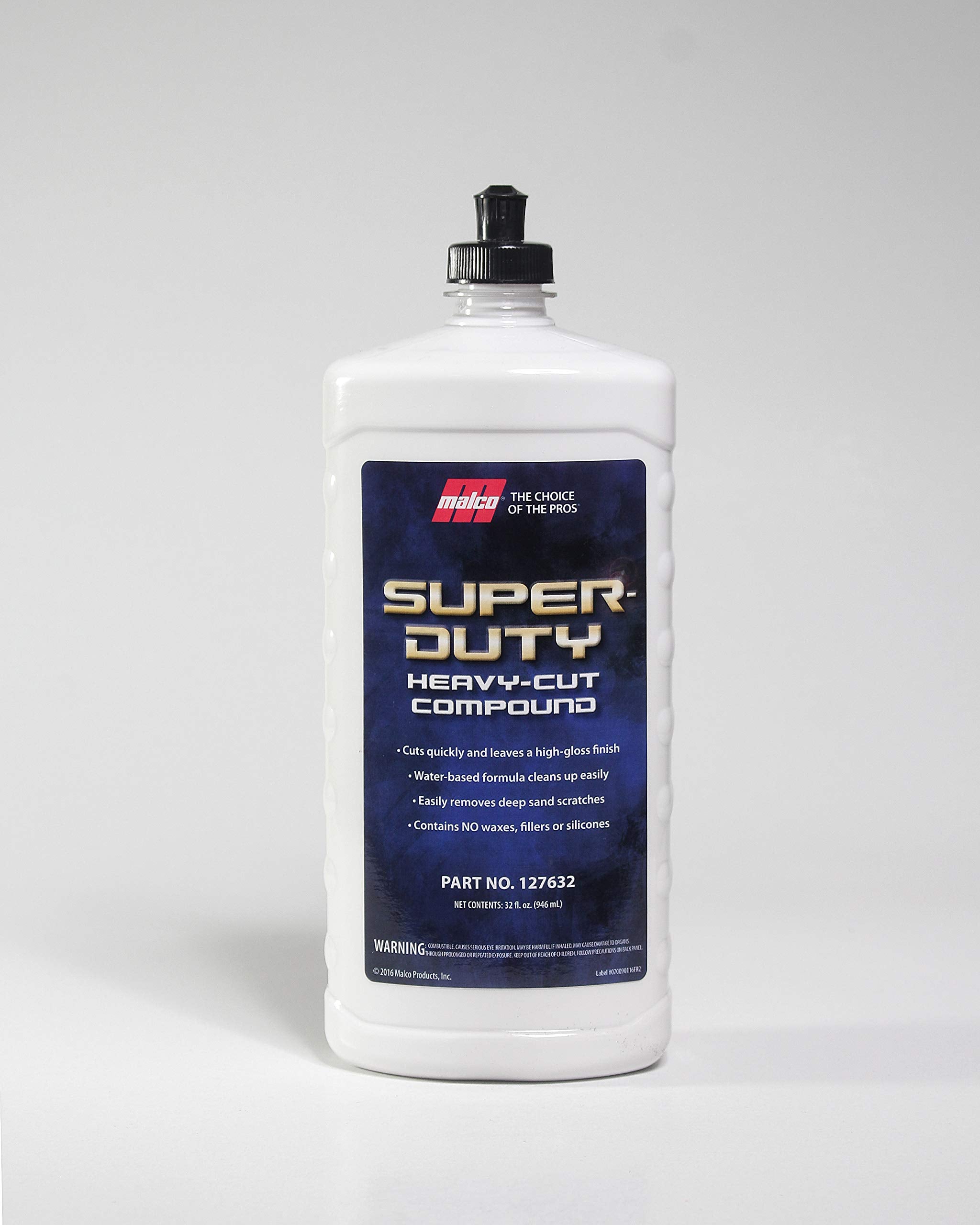 Malco Super Duty front label showing product and fast scratch removal