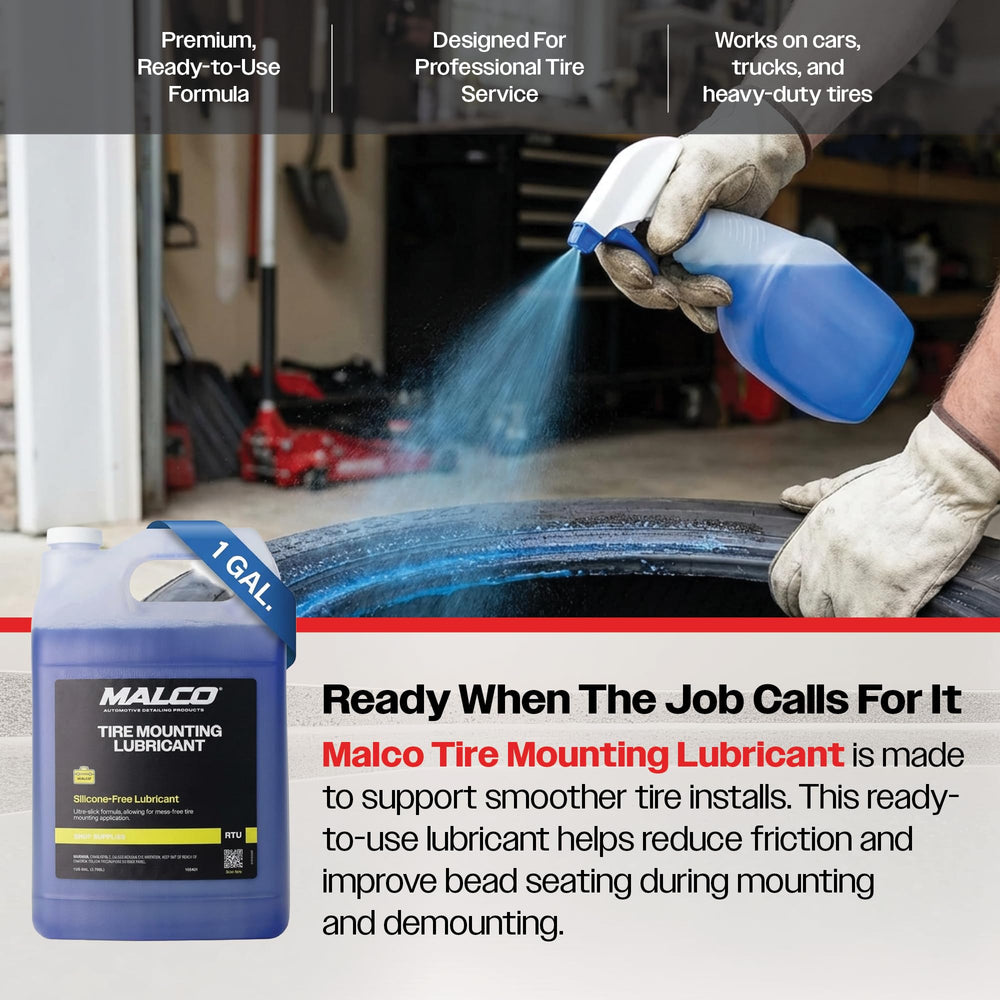 Malco on wheel edge highlighting rust-inhibiting protection for rims