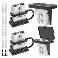 Malictele front view of 120A connector showing housing, durable construction and secure fit