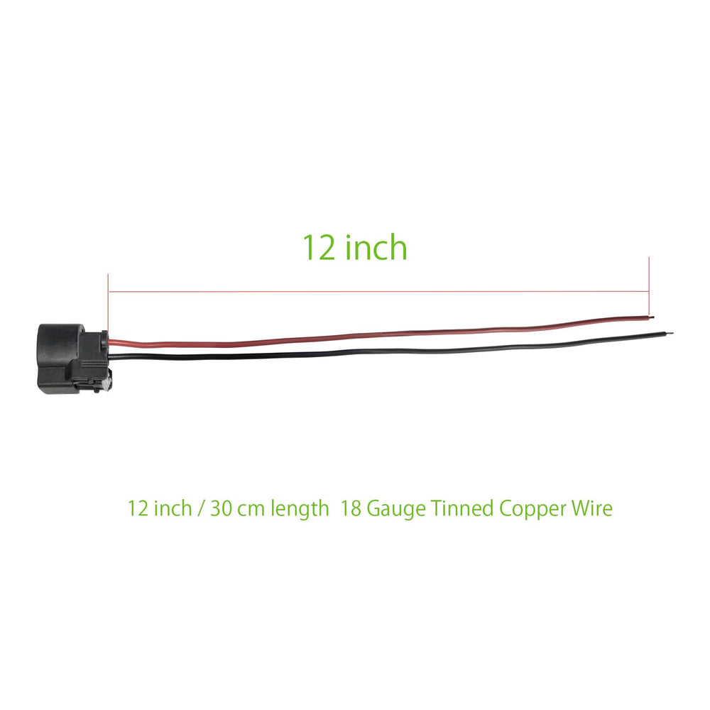 Mamiko harness next to a ruler showing 12-inch length for flexible engine-bay reach