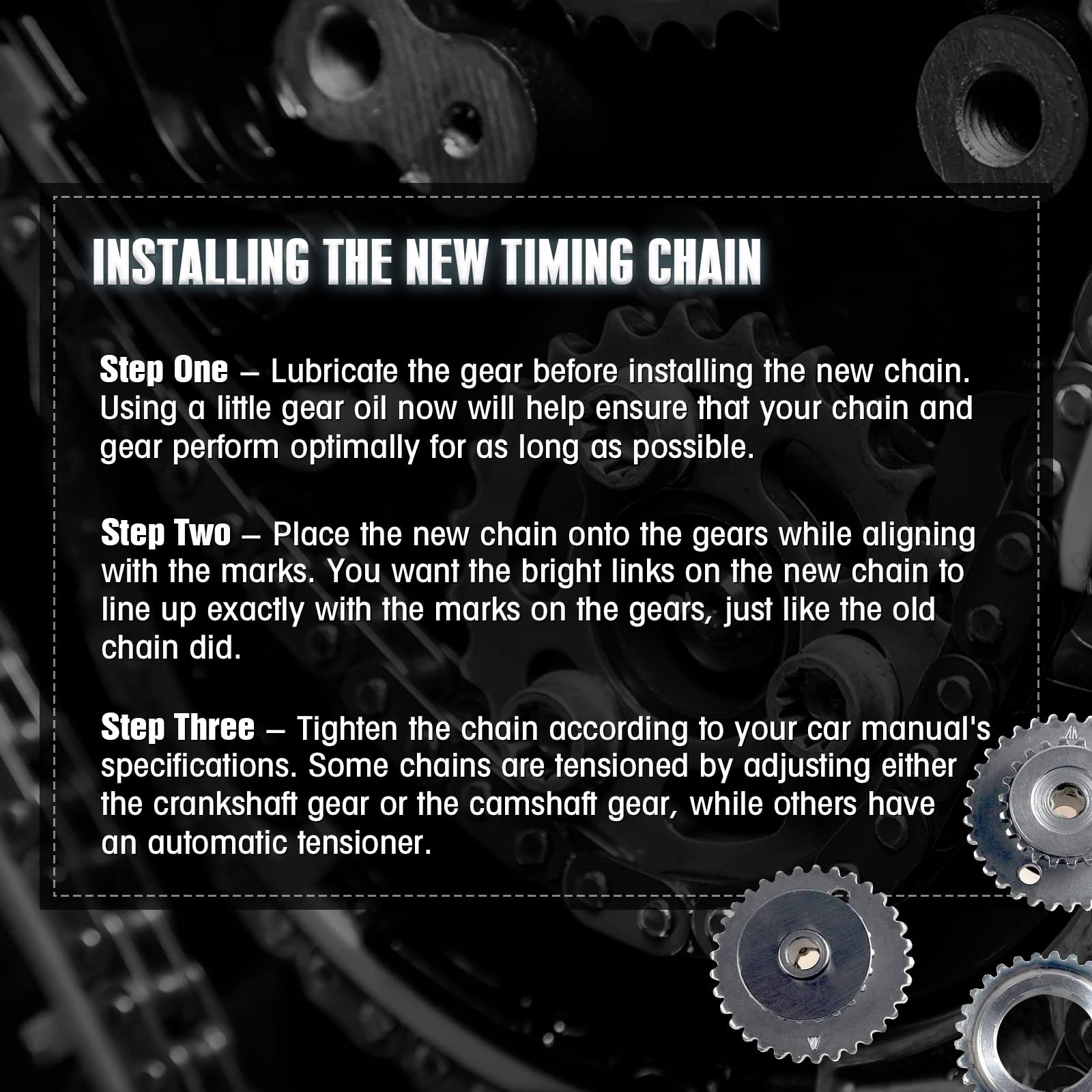 Mango S timing kit installed on V6 engine showing restored timing alignment