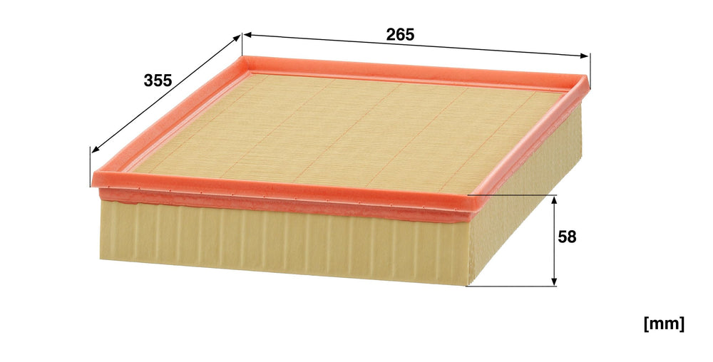 Mann Filter frame and sealing lip detail ensuring leak-free fit
