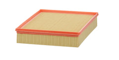 Mann Filter pleated media close-up highlighting durable embossed paper