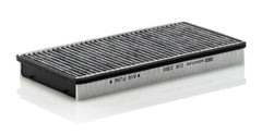 Mann-Filter CUK 3360 charcoal layer detail highlighting odor control
