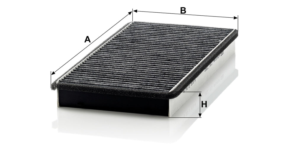 Mann-Filter CUK 3360 close-up of filter media for improved filtration