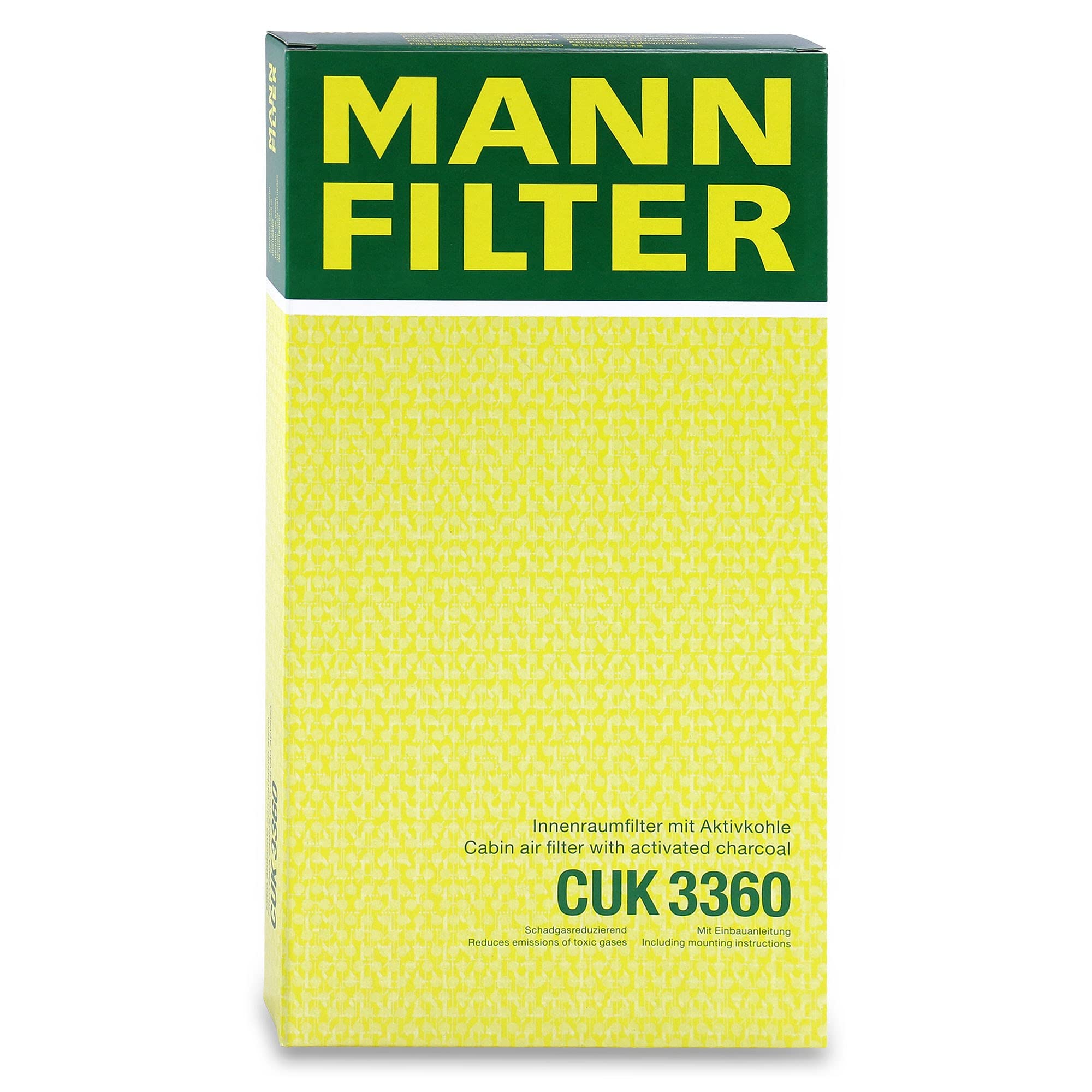 Mann-Filter CUK 3360 accessed via glovebox showing easy replacement