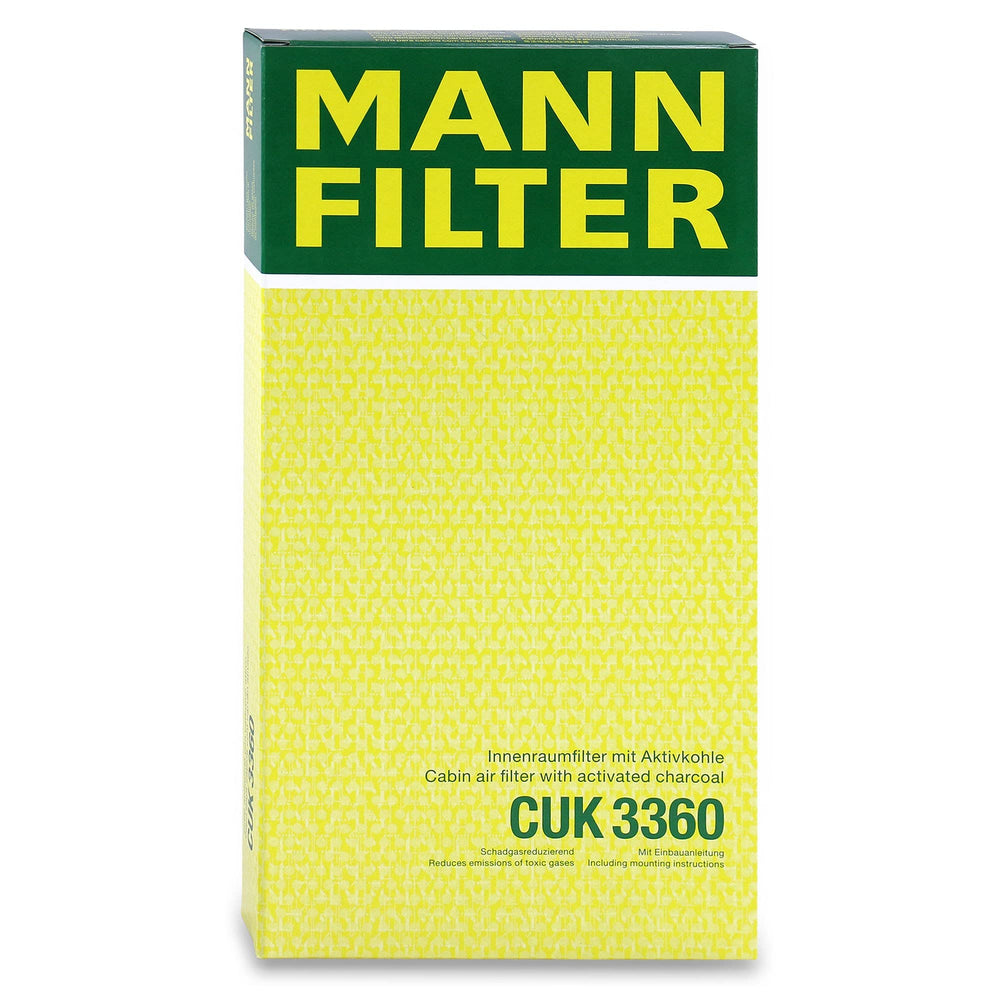 Mann-Filter CUK 3360 accessed via glovebox showing easy replacement