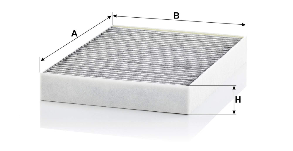 Mann Filter installed in car filter housing demonstrating easy replacement