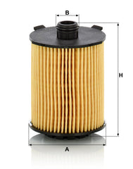 Mann Filter HU 8014 z installed in Volvo engine demonstrating correct fit and protection