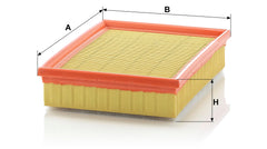 Mann Filter C 25 114/1 installed in BMW airbox demonstrating direct-fit ease and secure sealing
