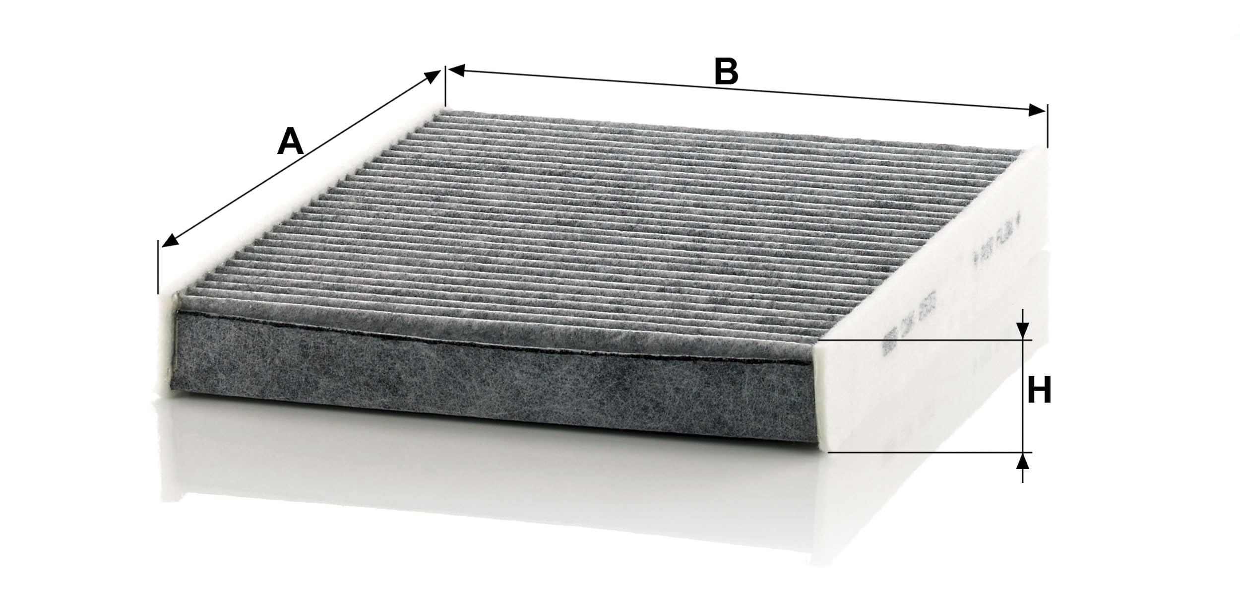 Mann Filter installed in vehicle HVAC housing showing easy replacement benefit