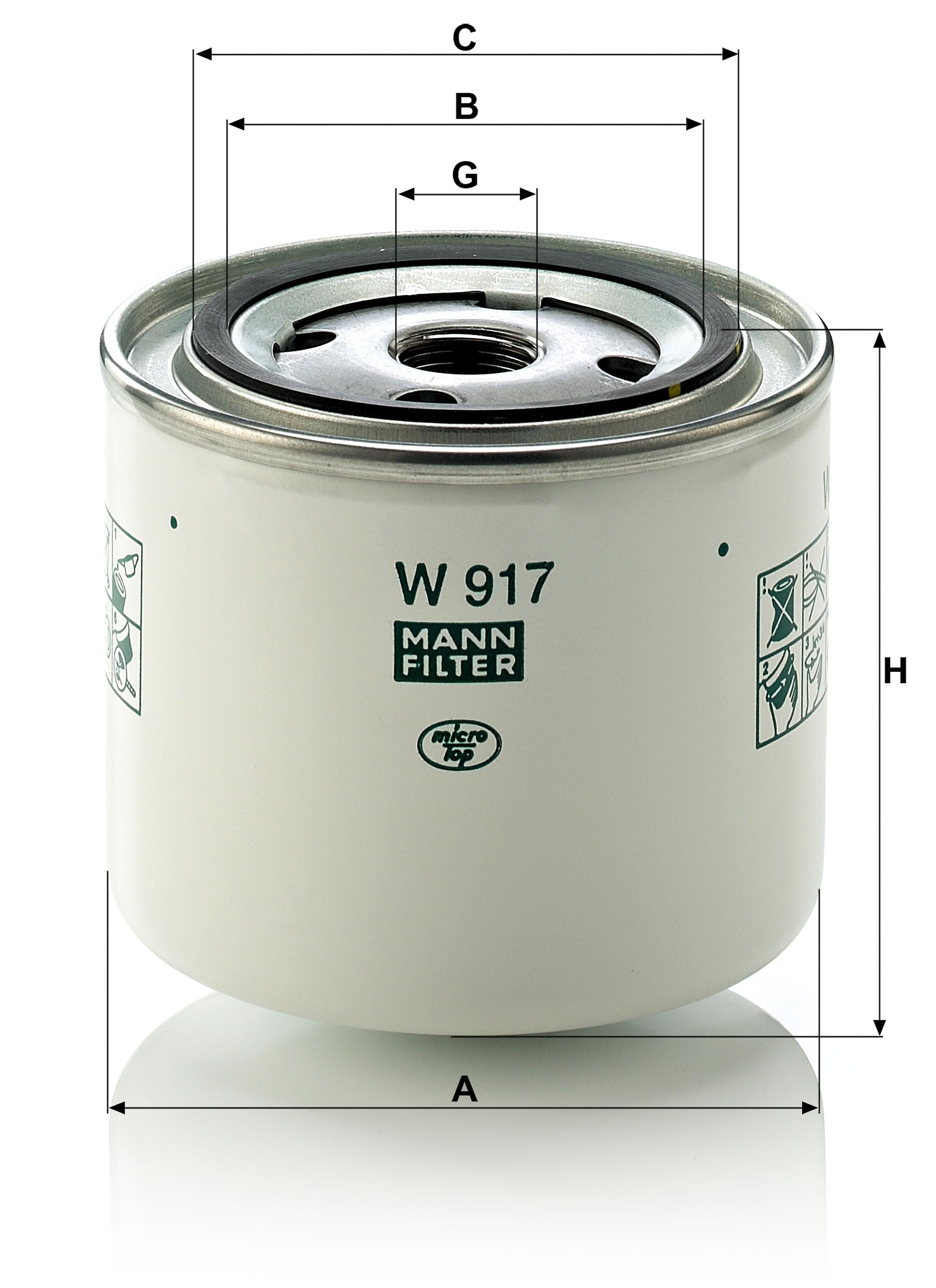 MANN-FILTER installed under Volvo hood demonstrating reliable engine protection