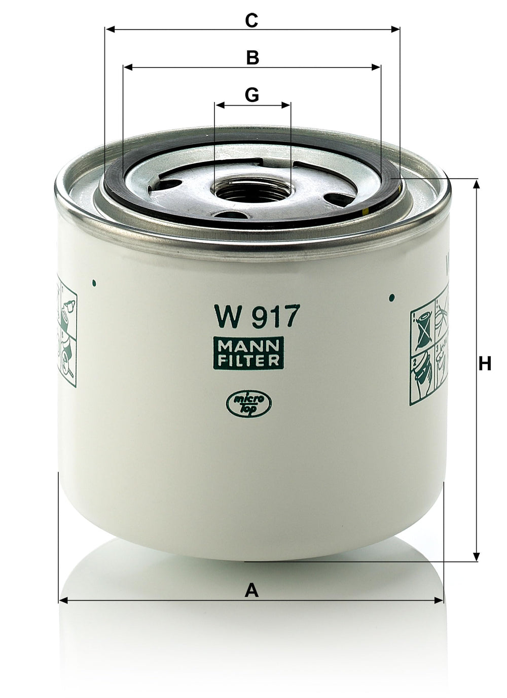 MANN-FILTER installed under Volvo hood demonstrating reliable engine protection