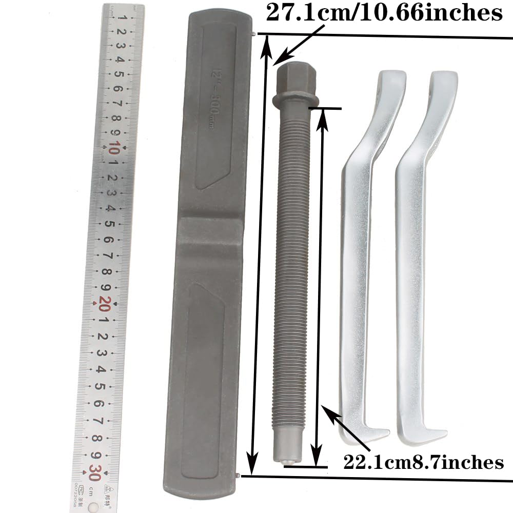 MANNIFEN puller next to ruler showing usable 9.84 inch opening
