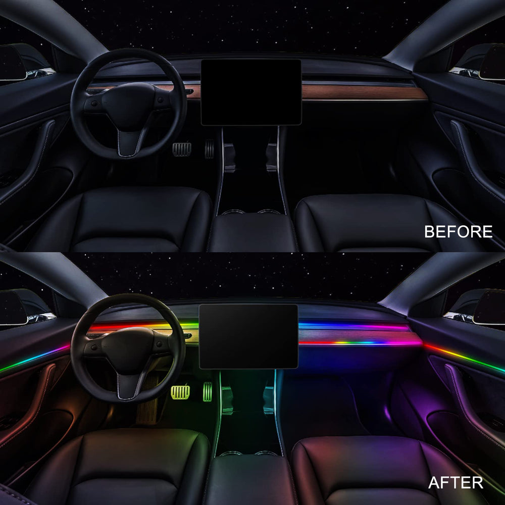 MAODANER Dreamcolor ambient light on car door panel improving cabin ambiance