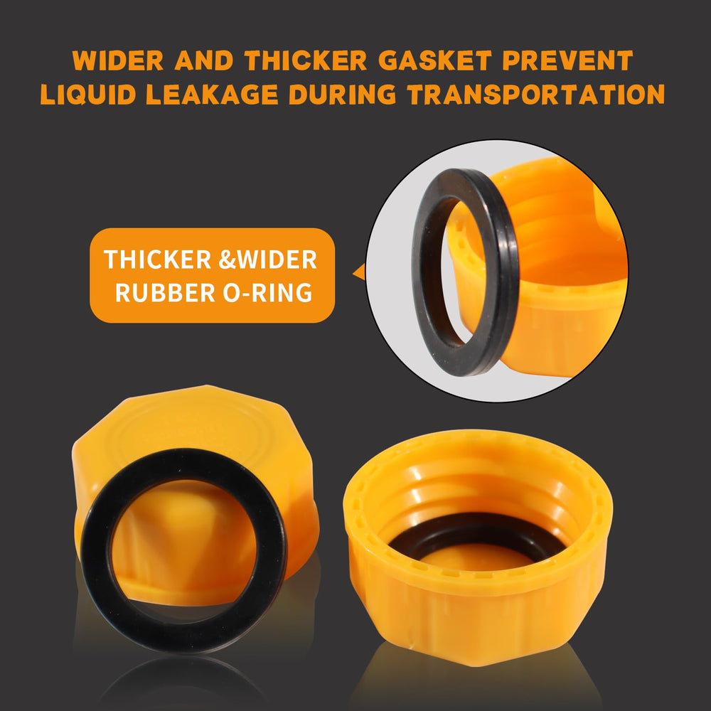 mapleza cap installed on a 5-gallon can demonstrating leak prevention during transport