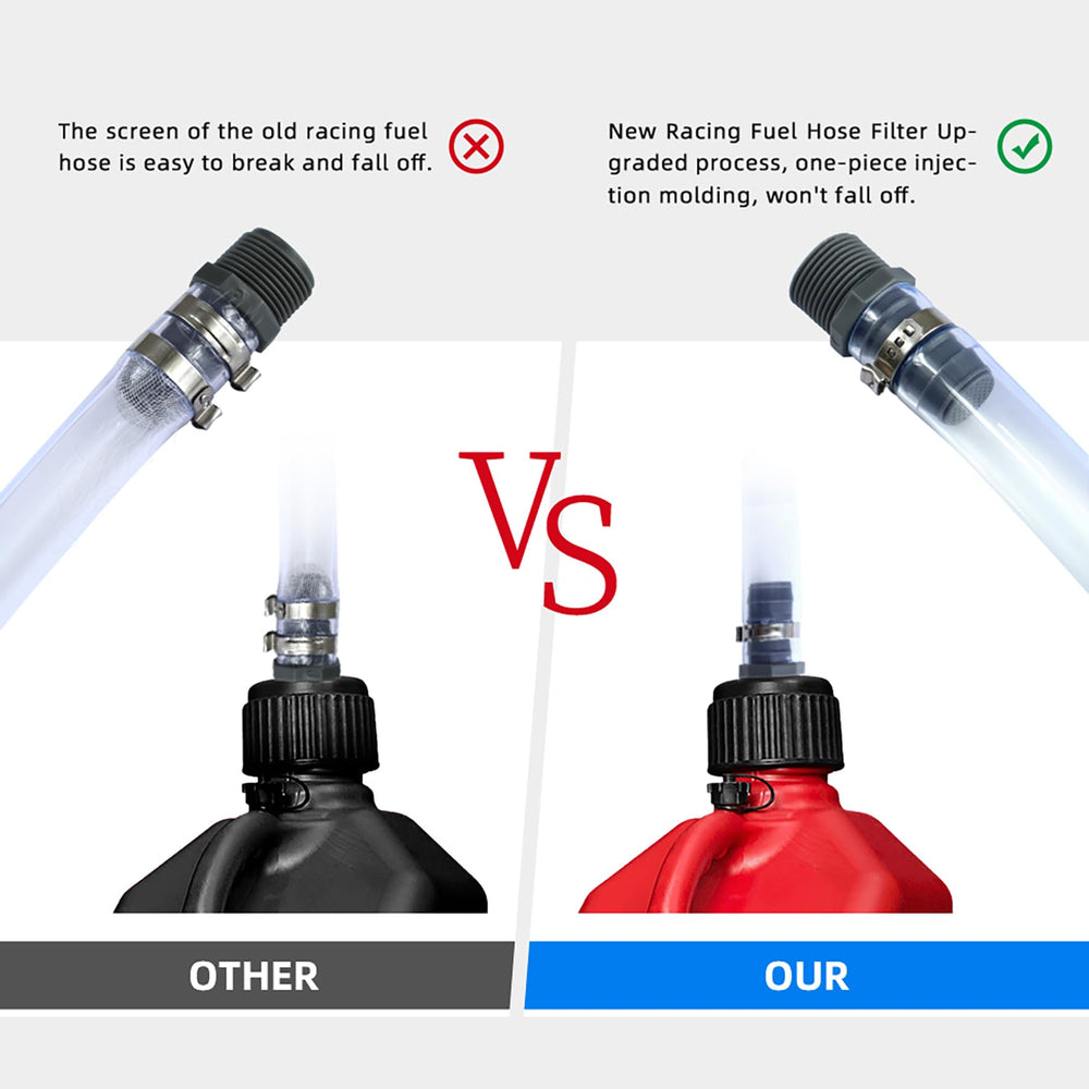 mapleza built-in filter close-up capturing debris for cleaner fuel