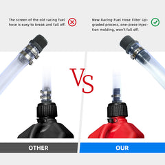 mapleza built-in filter close-up capturing debris for cleaner fuel