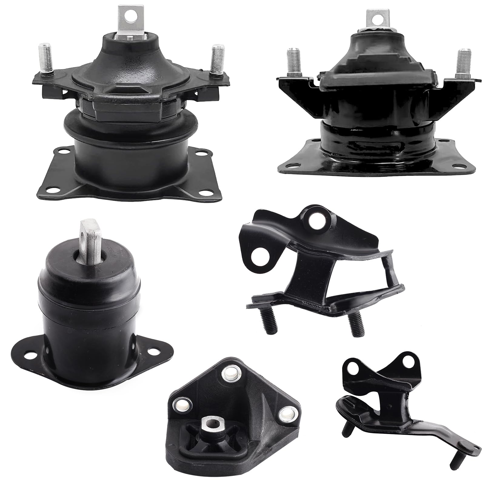 Mardarth front view of full mount kit showing all six pieces and easy replacement benefit