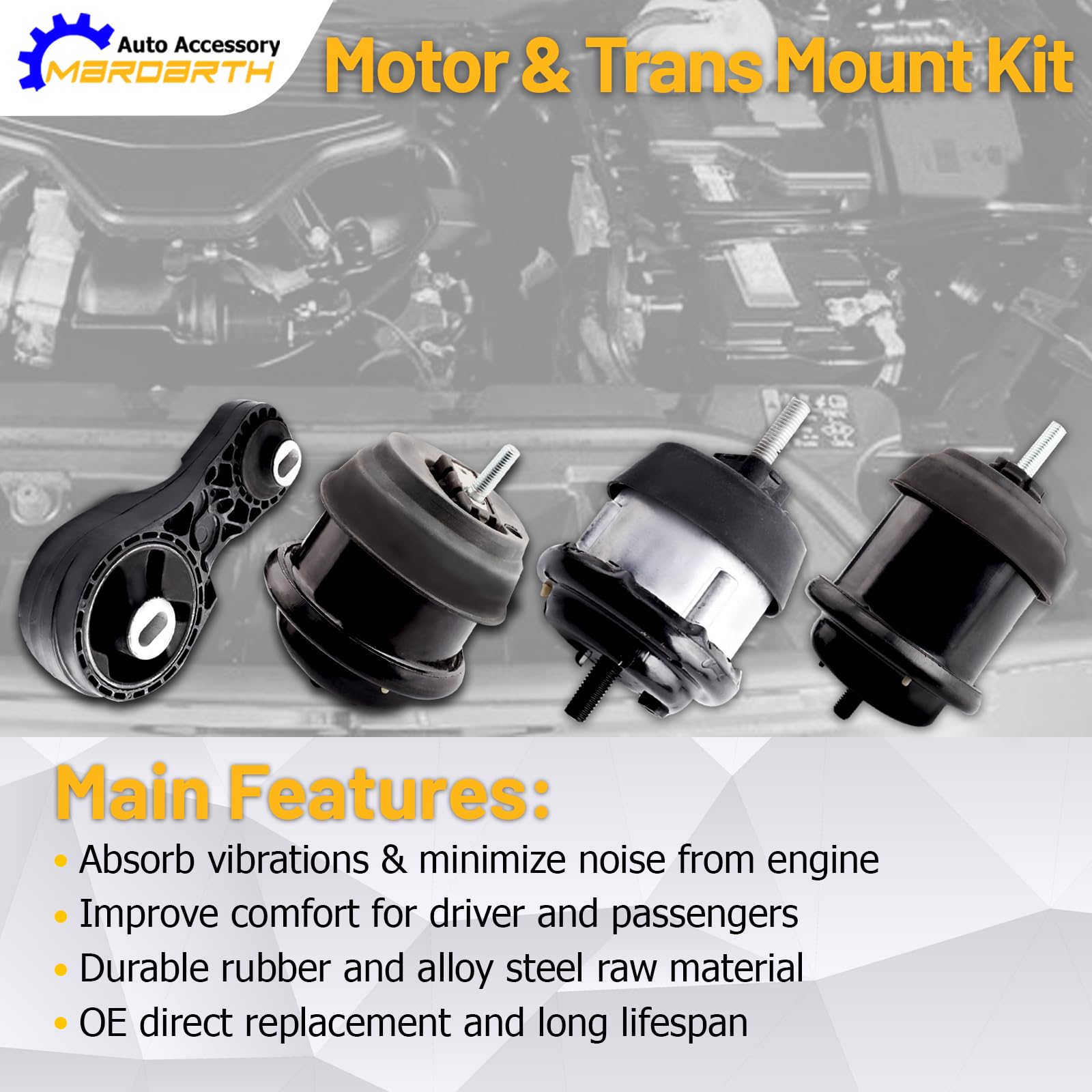 Mardarth complete kit components arranged for easy identification and replacement