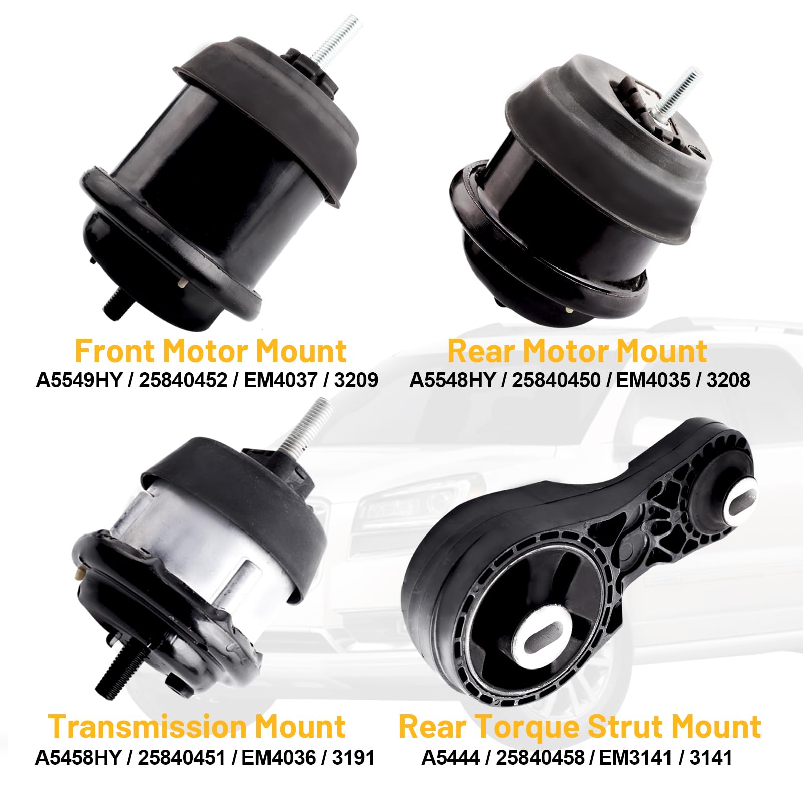 Mardarth rear torque strut mount close-up highlighting reinforced connection