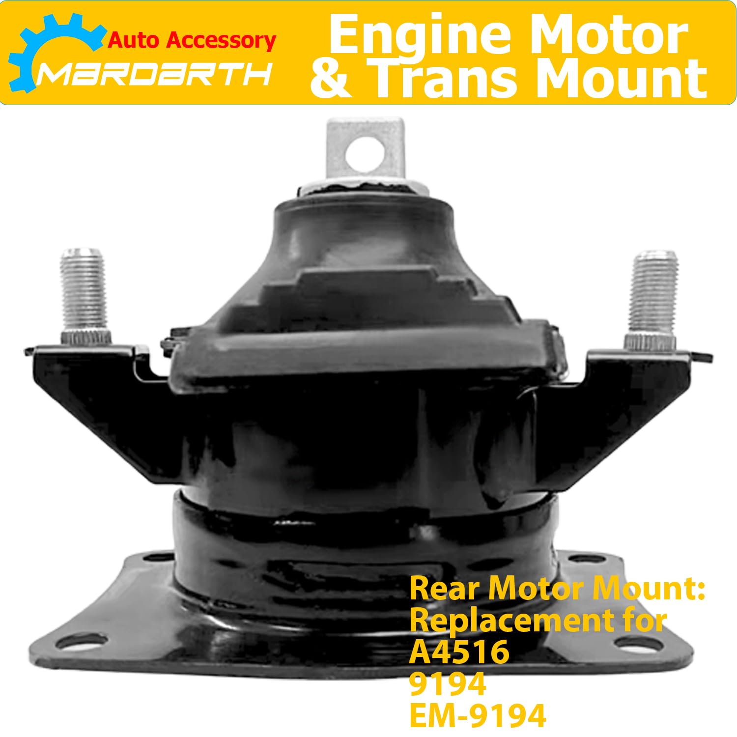 Mardarth top view of transmission mount showing bolt pattern for correct fitment