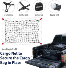 MARKSIGN heavy-duty cargo net expanded for secure load transport